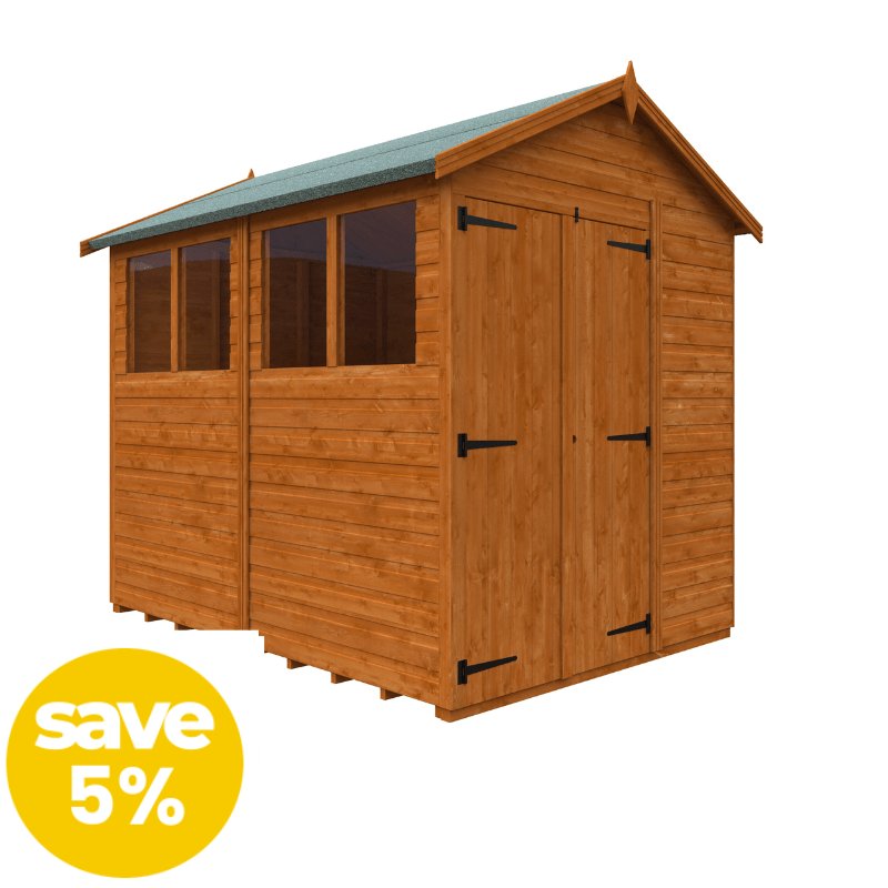 Woodlands Flex Apex With Windows double doorsSave5_