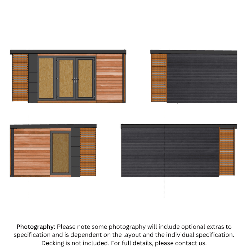 Opulance Hideout Garden Room- Insulated SIP Flat Pack & Exterior Kit- Premium Modular Outdoor Building